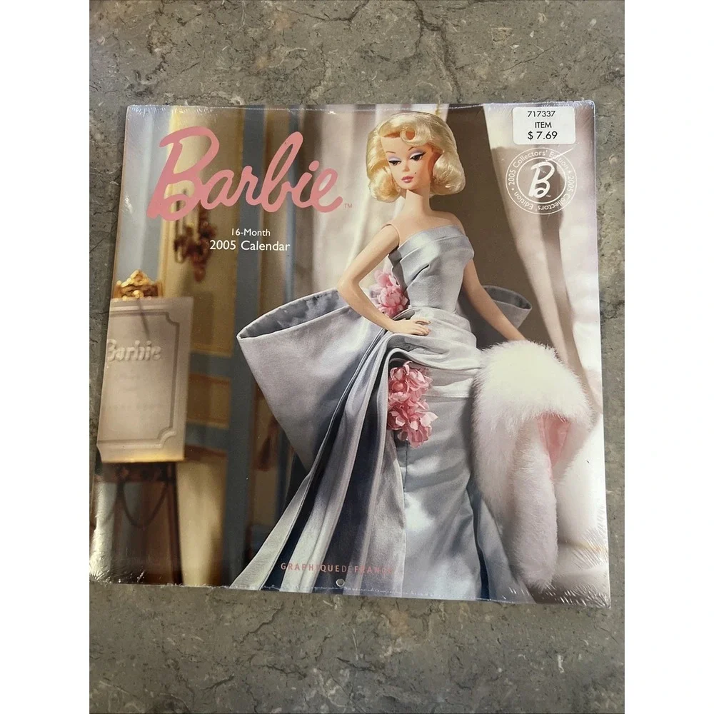 VINTAGE Barbie‎ Fashion Model Collection 16 Mo 2005 Calendar SEALED